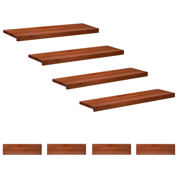 Portaiden päällysteet 8 kpl 100 x 30 x 2 cm Ruskea