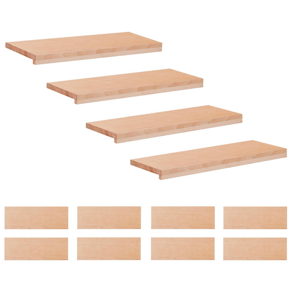 Portaiden päällysteet 12 kpl 70 x 25 x 2 cm Luonnollinen