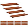 Portaiden päällysteet 12 kpl 100 x 25 x 2 cm Ruskea