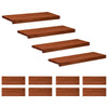 Portaiden päällysteet 12 kpl 70 x 30 x 2 cm Ruskea