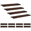 Portaiden päällysteet 12 kpl 110 x 25 x 2 cm Tumma ruskea