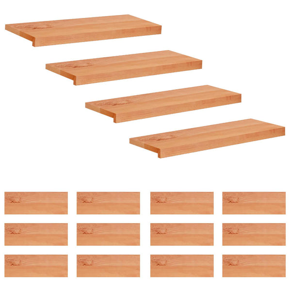 Portaiden päällysteet 16 kpl 80 x 25 x 2 cm Lakka
