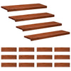 Portaiden päällysteet 16 kpl 100 x 30 x 2 cm Ruskea