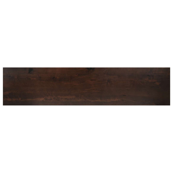 Portaiden päällysteet 16 kpl 120 x 25 x 2 cm Tumma ruskea