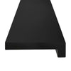 Portaiden päällysteet 16 kpl 110 x 25 x 2 cm Musta