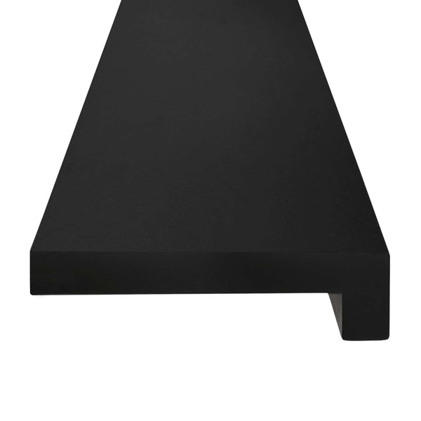 Portaiden päällysteet 16 kpl 110 x 25 x 2 cm Musta