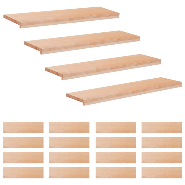Portaiden päällysteet 20 kpl 100 x 25 x 2 cm Luonnollinen