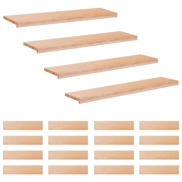 Portaiden päällysteet 20 kpl 120 x 30 x 2 cm Luonnollinen