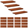 Portaiden päällysteet 20 kpl 70 x 25 x 2 cm Ruskea