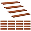 Portaiden päällysteet 20 kpl 110 x 25 x 2 cm Ruskea