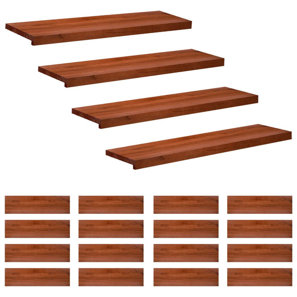 Portaiden päällysteet 20 kpl 100 x 30 x 2 cm Ruskea