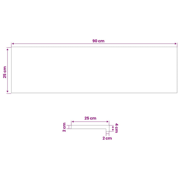 Portaiden päällysteet 20 kpl 90 x 25 x 2 cm Musta