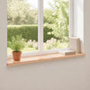 Ikkunalautaset 2 kpl Luonnollinen 120 x 25 x 2 cm
