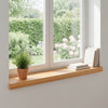 Ikkunalautaset 2 kpl Vaaleanruskea 90 x 20 x 2 cm