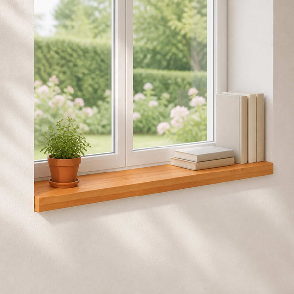 Ikkunalautaset 2 kpl Vaaleanruskea 90 x 25 x 2 cm