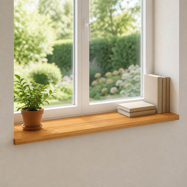 Ikkunalautaset 2 kpl Vaaleanruskea 70 x 40 x 2 cm