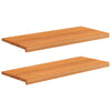Ikkunalautaset 2 kpl Vaaleanruskea 90 x 40 x 2 cm