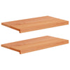 Ikkunalautaset 2 kpl Lakatut 70 x 40 x 2 cm Kiinteä pyökki