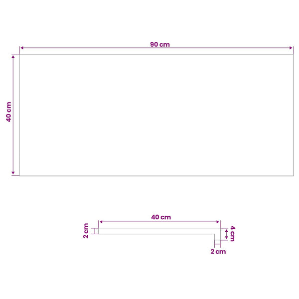 Ikkunalautaset 2 kpl Ruskea 90 x 40 x 2 cm Kiinteä pyökki