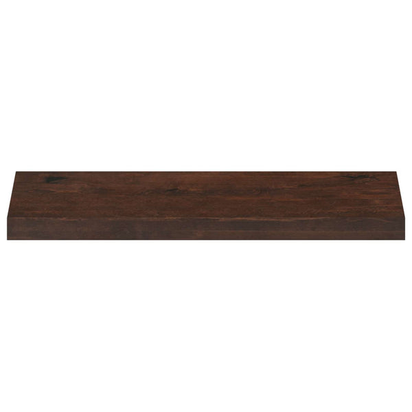Ikkunalautaset 2 kpl Tumma ruskea 80x 25 x 2 cm Kiinteä pyökki