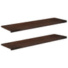 Ikkunalautaset 2 kpl Tumma ruskea 140 x 40 x 2 cm