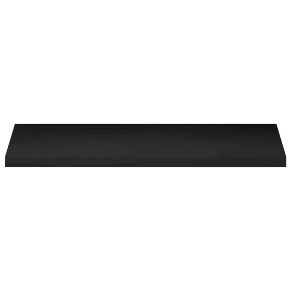 Ikkunalautaset 2 kpl Musta 110 x 40 x 2 cm Kiinteä pyökki