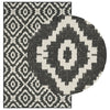 Alue Matto Luonnollinen ja musta 200 x 290 cm PET