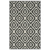 Alue Matto Luonnollinen ja musta 200 x 290 cm PET