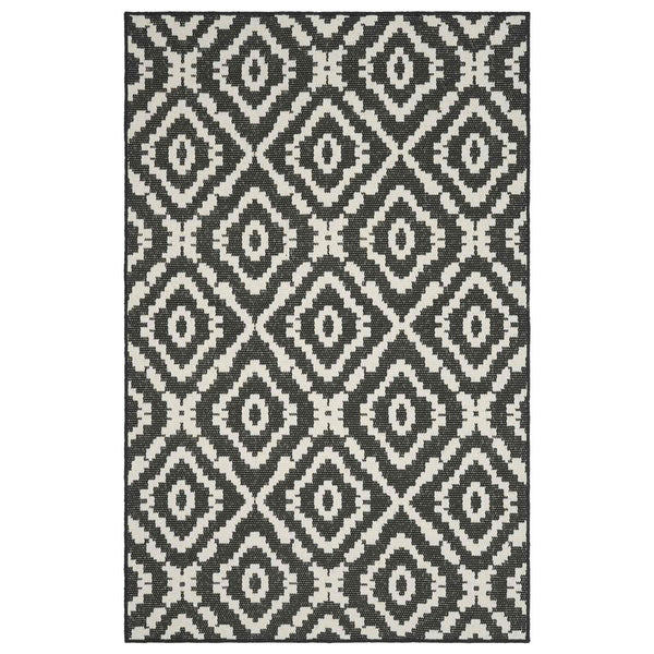 Alue Matto Luonnollinen ja musta 200 x 290 cm PET