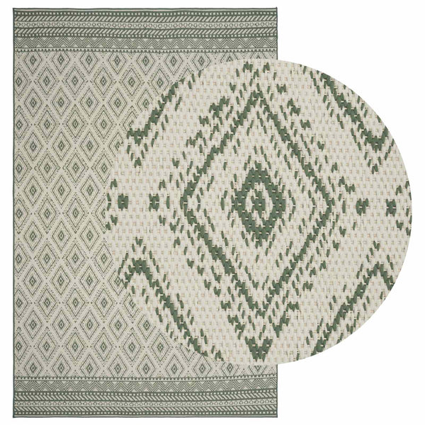 Alue Matto OLITE Luonnollinen ja vihreä 160 x 230 cm PET
