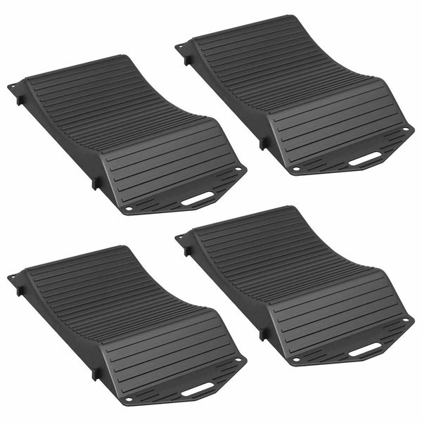 Renkaiden säästäjät 4 kpl Musta 44 x 20 x 4 cm PP