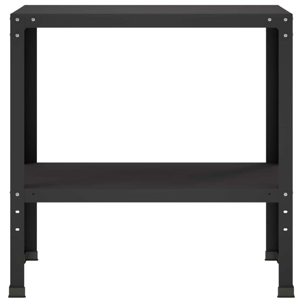 Istutuspöytä 100 x 40 x 80 cm Jauhemaalattu Teräs Musta