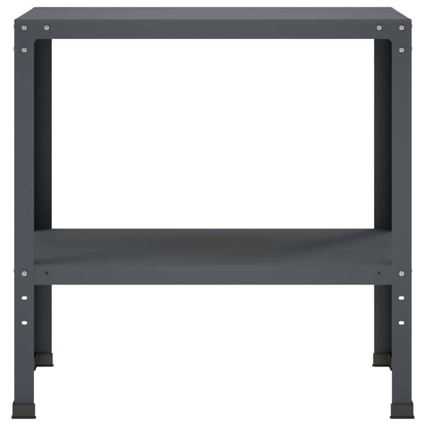 Istutuspöytä 80 x 40 x 80 cm Jauhemaalattu Teräs Antrasiitti