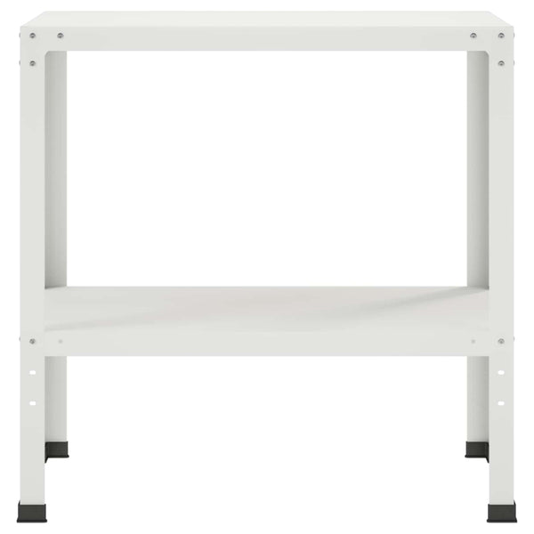 Istutuspöytä 60 x 40 x 80 cm Jauhemaalattu Teräs valkoinen