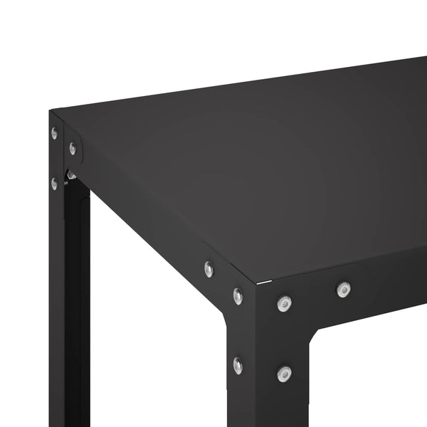 Istutuspöytä 100 x 50 x 80 cm Jauhemaalattu Teräs Musta