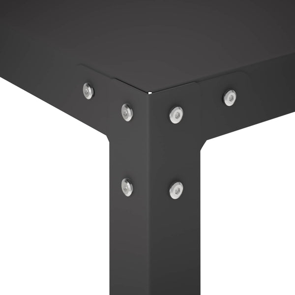 Istutuspöytä 100 x 50 x 104 cm Jauhemaalattu Teräs Musta