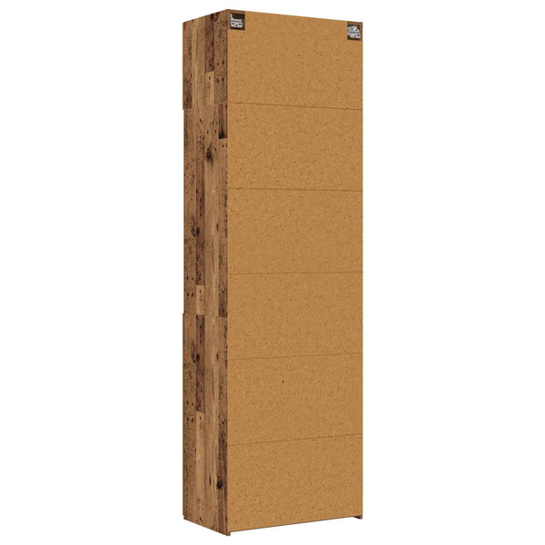 Hyllykaappi hyllyillä Vanha puu 70 x 42,5 x 225 cm Tekninen puu