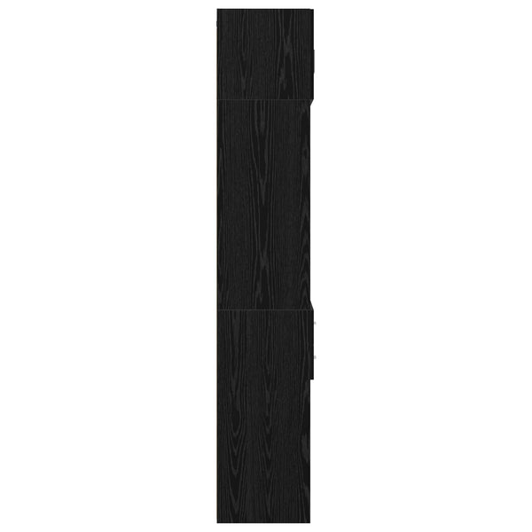 Hyllykaappi hyllyillä Musta tammi 70 x 42,5 x 225 cm
