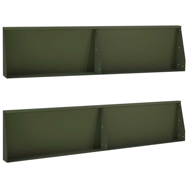 Pato 4 kpl 100 x 12 x 30 cm Teräs Oliivinvihreä