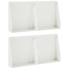 Pato 4 kpl 40 x 12 x 30 cm Teräs valkoinen