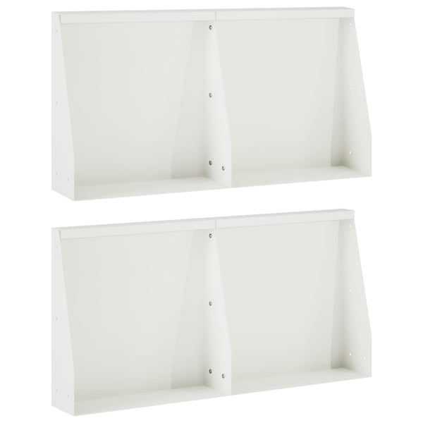 Pato 4 kpl 40 x 12 x 40 cm Teräs valkoinen