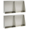 Pato 4 kpl 40 x 12 x 40 cm Ruostumaton teräs Hopea