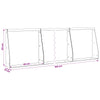 Pato 4 kpl 40 x 12 x 40 cm Ruostumaton teräs Hopea