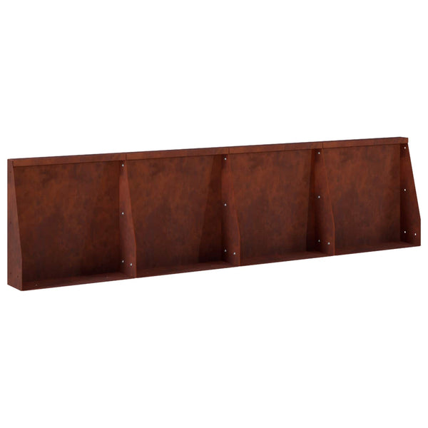 Pato 4 kpl 40 x 12 x 40 cm Säänkestävä teräs Ruosteinen