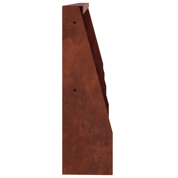 Pato 4 kpl 40 x 12 x 40 cm Säänkestävä teräs Ruosteinen