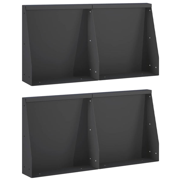 Pato 4 kpl 40 x 12 x 50 cm Teräs Musta
