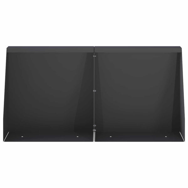 Pato 4 kpl 40 x 12 x 50 cm Teräs Musta