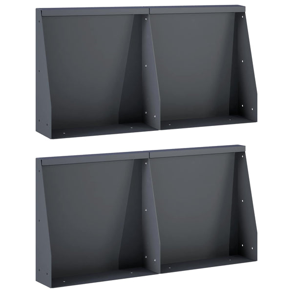 Pato 4 kpl 40 x 12 x 50 cm Teräs Antrasiitti