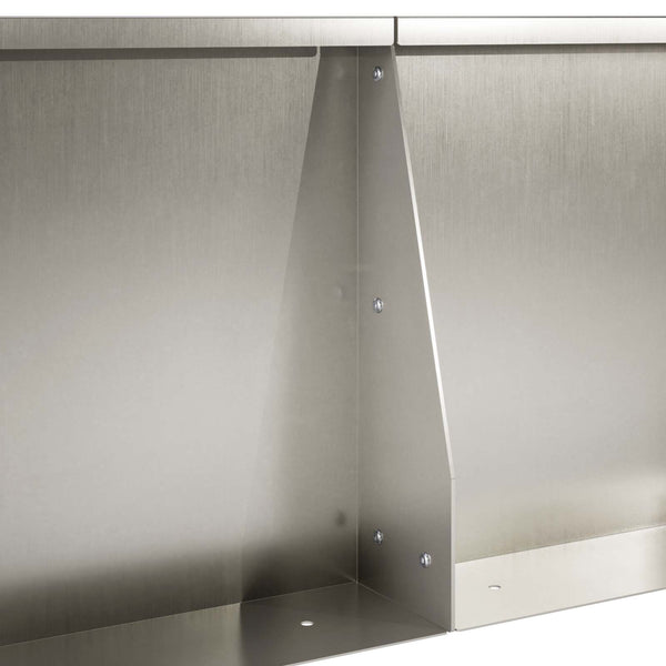 Pato 4 kpl 40 x 12 x 50 cm Ruostumaton teräs Hopea