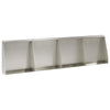 Pato 4 kpl 40 x 12 x 50 cm Ruostumaton teräs Hopea